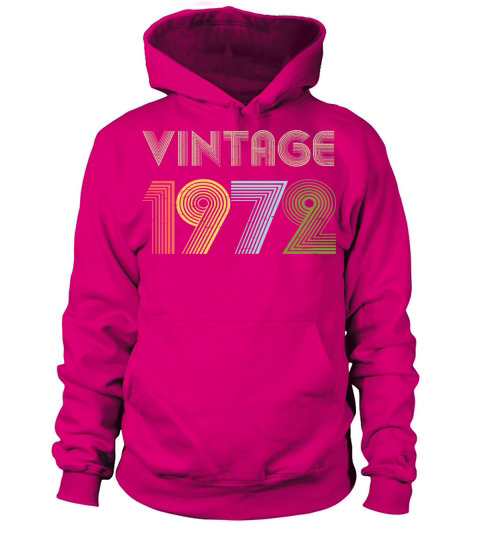 49th Birthday Vintage Shirt Born In 1972 Gift Tee Women's Hoodie