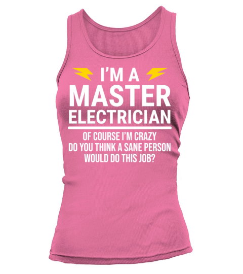 Funny Master Electrician Job Co-Worker T-Shirt Women's Tank Top