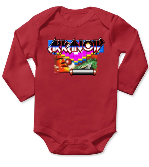 Arkanoid Retro Game Long Sleeve Baby One-Piece