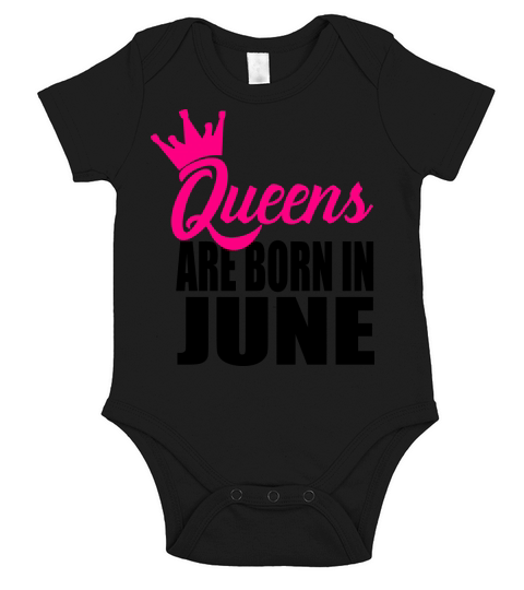 queens are born in june Short Sleeve Baby One-Piece