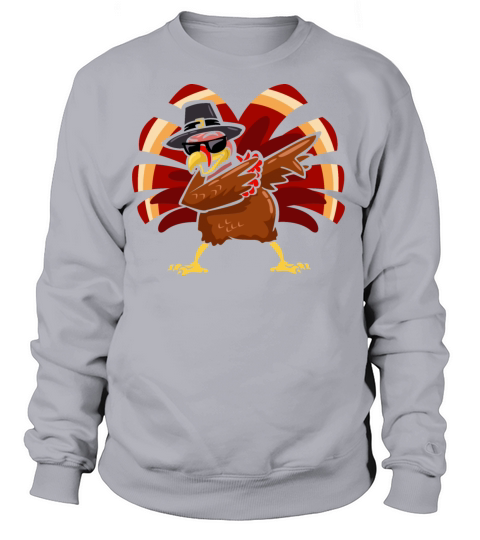Dabbing Turkey Shirt Thanksgiving Boys Kids Men Women's Sweatshirt