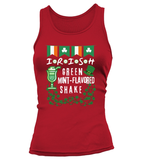 IRISH GREEN MINT FLAVORED SHAKE STPATRICKS DAY Tank top Woman