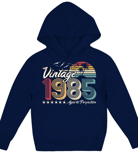 Retro Vintage 1985 - 35th Birthday Kids Hoodie