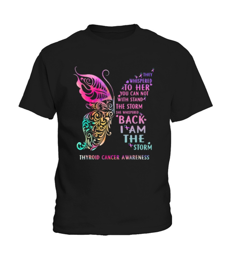 I am The Storm Thyroid Awareness Butterfly Kids T-Shirt