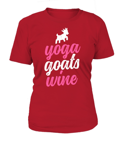 Yoga Goats Wine TShirt Women Zen Meditation Class Women's T-Shirt