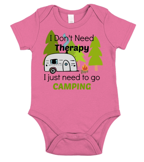 Camping Short Sleeve Baby One-Piece