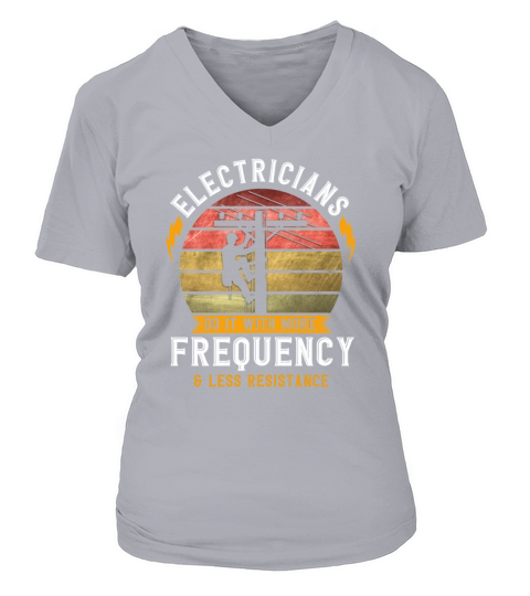 Professional Electrician Electricial Worker Women's V-Neck T-shirt