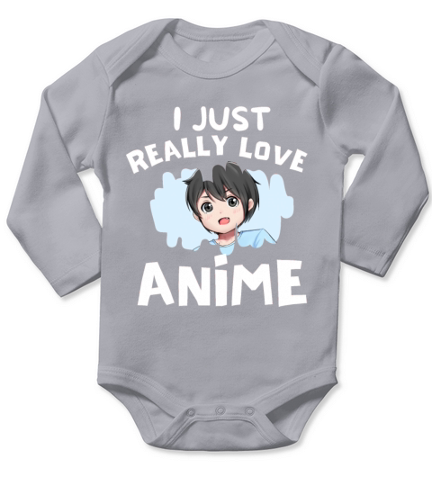 I just really love anime Long Sleeve Baby One-Piece