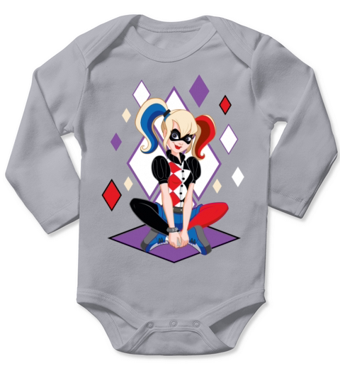 DC Super Hero Girls Harley Quinn Long Sleeve Baby One-Piece
