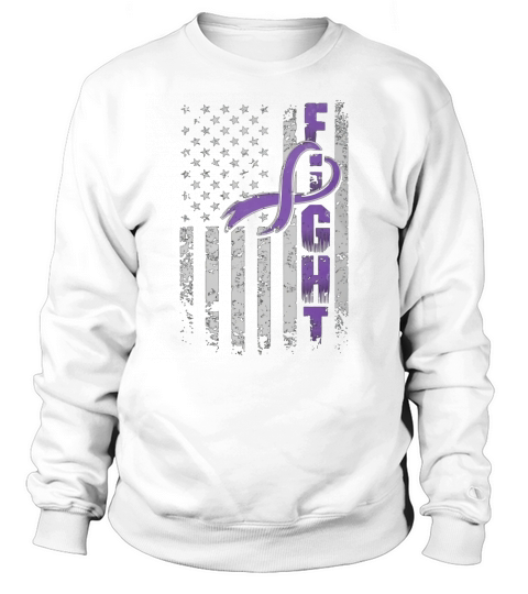 Epilepsy Awareness Fighting American Flag T-Shirt Sweatshirt Unisex