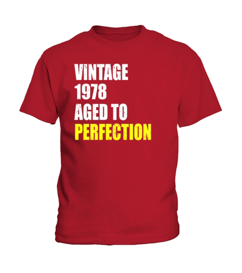 Vintage 1978 aged to perfection 43 birthday gift Kids T-Shirt