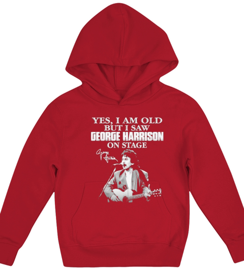 Yes I am old but I saw George Harrison on stage signature Kids Hoodie