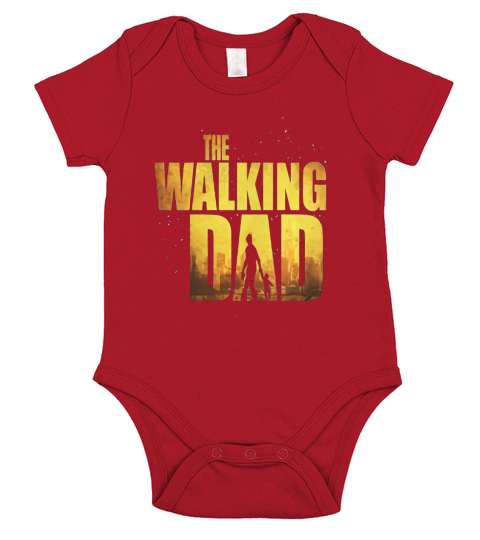 The Walking Dad T Shirts Short Sleeve Baby One-Piece