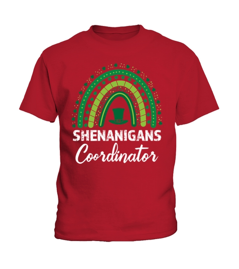Shenanigans Coordinator Rainbow St Patricks Day Te Kids T-Shirt