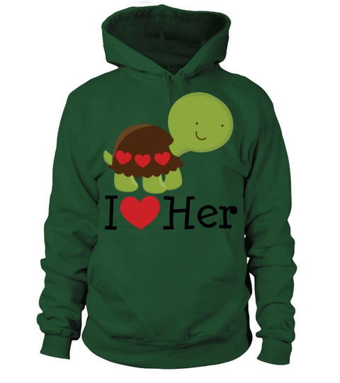 I Love Her Turtle Dating Gift Women's Hoodie