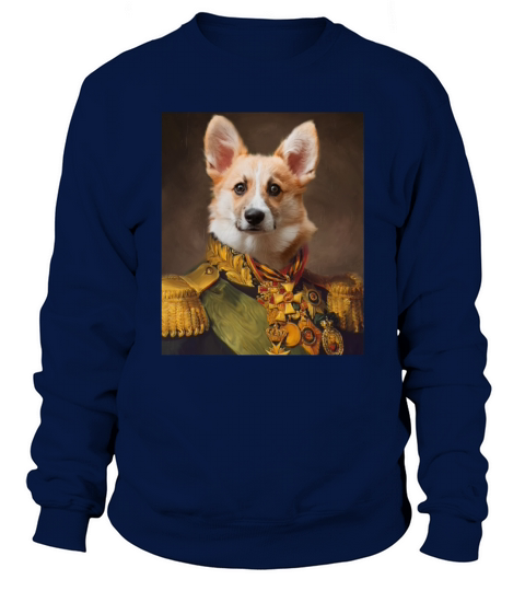 The Colonel Corgi Funny Small Pet Lover Dog Humor Men's Sweatshirt