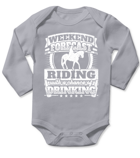 Weekend Forecast Riding Horse Long Sleeve Baby One-Piece