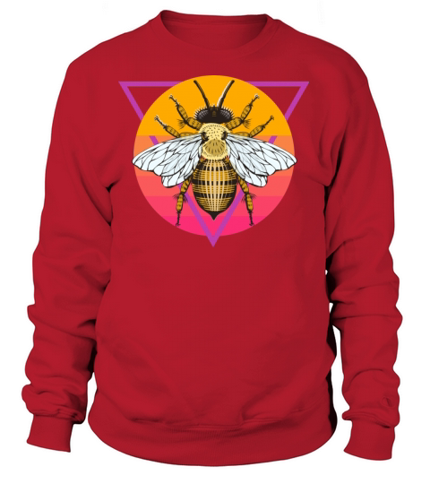 vaporwave Bee Design Women's Sweatshirt