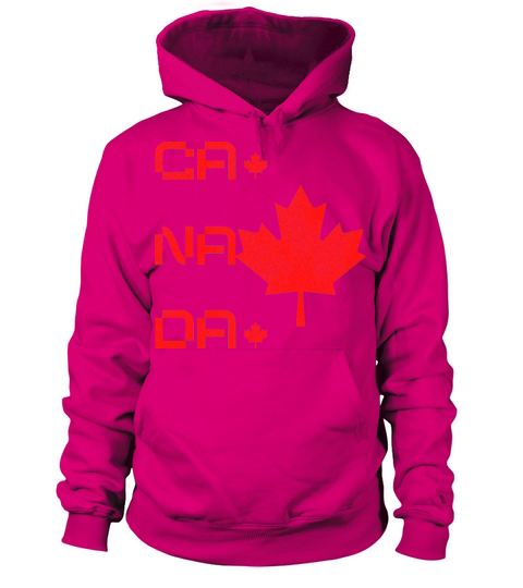 Canada retro text vintage maple leaf t-shirt Men's Hoodie