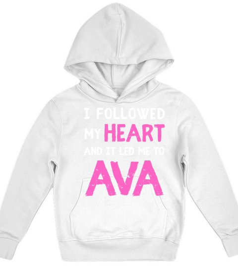 NAMED AVA NAME FIRST NAME DAY SAYINGS Kids Hoodie