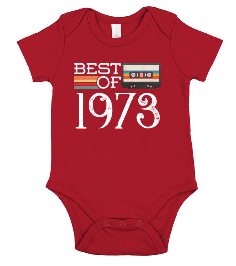 1973 Vintage 47 th Birthday Anniversary Gift Short Sleeve Baby One-Piece