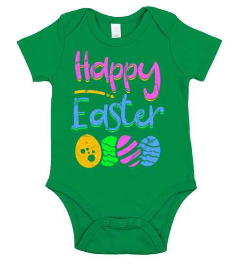 Easter Egg Short Sleeve Baby One-Piece