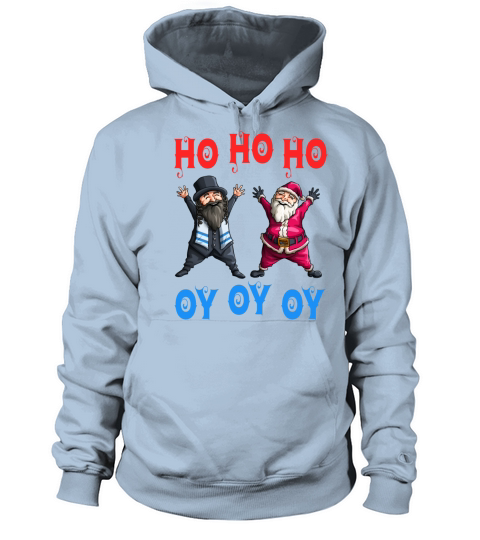 Ho Ho Ho Oy Oy Oy Funny Christmas Santa Hanukkah J Women's Hoodie