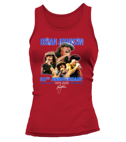Brian Johnson 50th Anniversary 1970-2020 signature shirt Tank top Woman