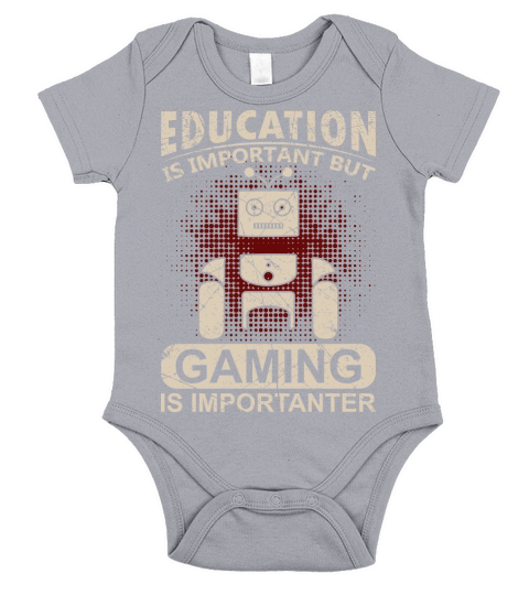 Game is more important than Education Short Sleeve Baby One-Piece