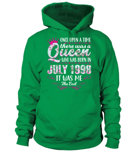 Womens Queen Born in July 1998 Cute Girl 23rd Women's Hoodie