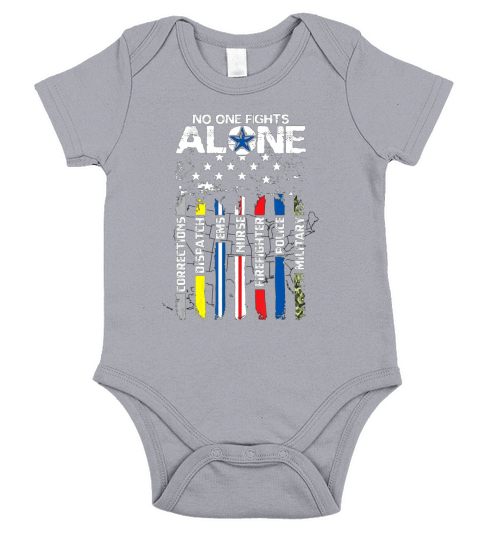 First Responders American Short Sleeve Baby One-Piece