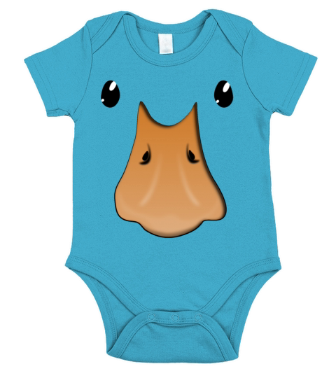 Halloween Duck Costume Cute Duckling Face Animal Short Sleeve Baby One-Piece