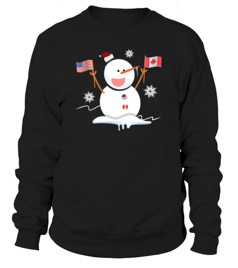 USA Canada Flag Women's Sweatshirt