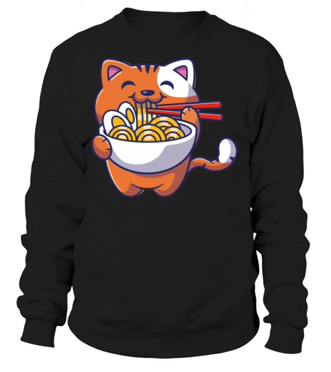 Cat Ramen Japan Takeaway Noodle Soup Women's Sweatshirt