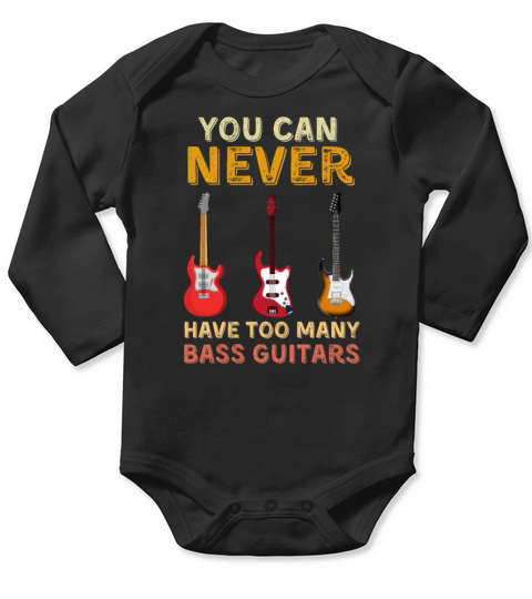 Bass guitar Long Sleeve Baby One-Piece