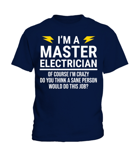 Funny Master Electrician Job Co-Worker T-Shirt Kids T-Shirt