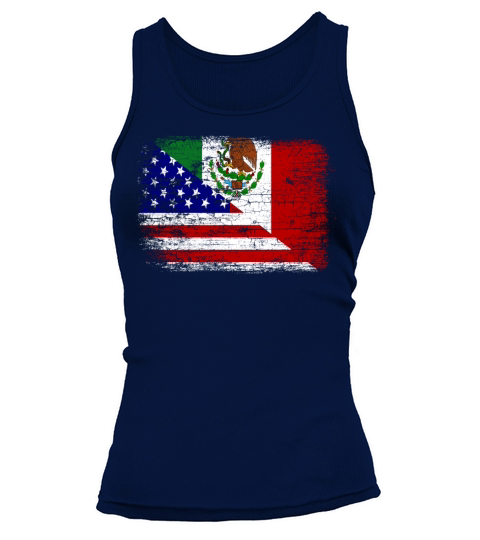 Vintage Mexican American Flag Women's Tank Top