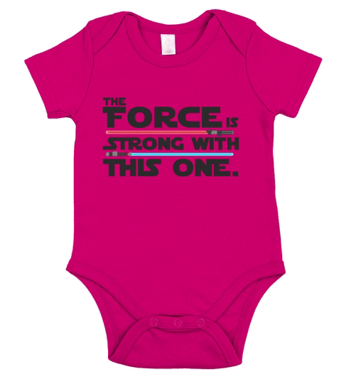The Force is Strong with This One Short Sleeve Baby One-Piece