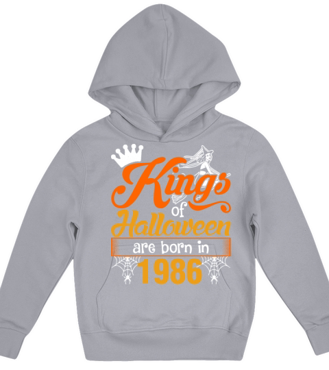 Kings of Halloween are Born in 1986 Kids Hoodie