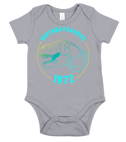 50 Years Birthday Gift Idea T-Rex Tyrannosaurus Short Sleeve Baby One-Piece