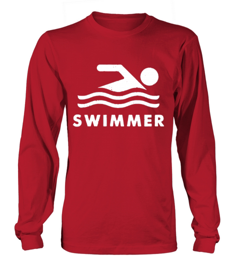YOUTH KIDS Swimming Swimmer Olympic Swim Team Yout Women's Long Sleeve