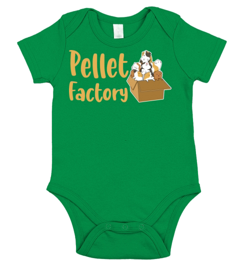 Pellet Factory Quote for a Guinea Pig Nerd Short Sleeve Baby One-Piece