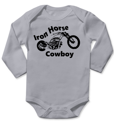 Iron Horse Cowboy Long Sleeve Baby One-Piece