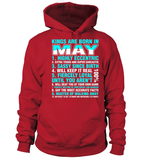 Kings Are Born In May Women's Hoodie