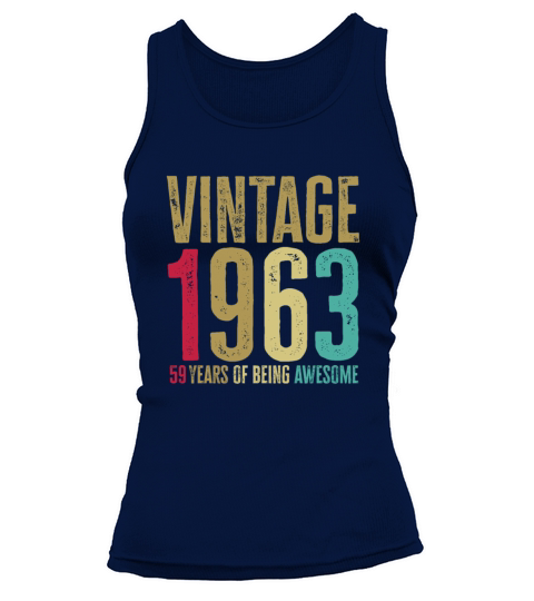 59 Years Old Vintage 59th 1963 Of Being Awesome Women's Tank Top