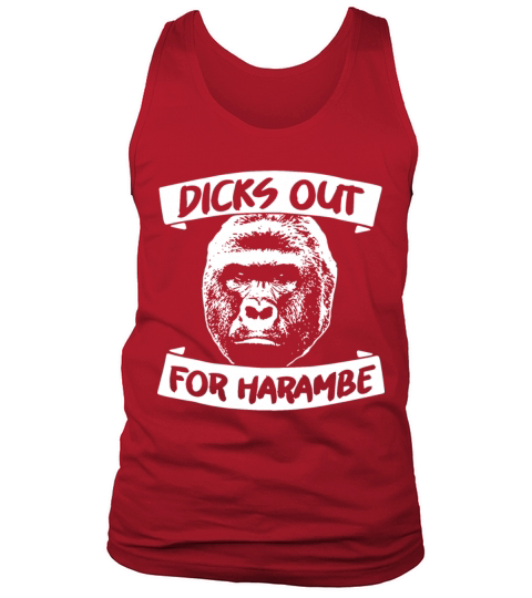 Dicks Out For Harambe Gorilla meme Men's Tank Top