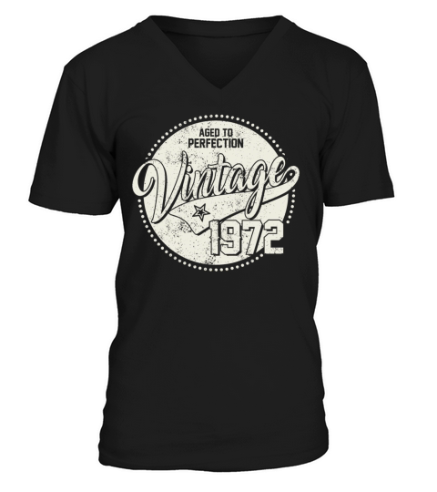 Vintage 1972 - 50 years old - 50th birthday gift V-Neck T-shirt