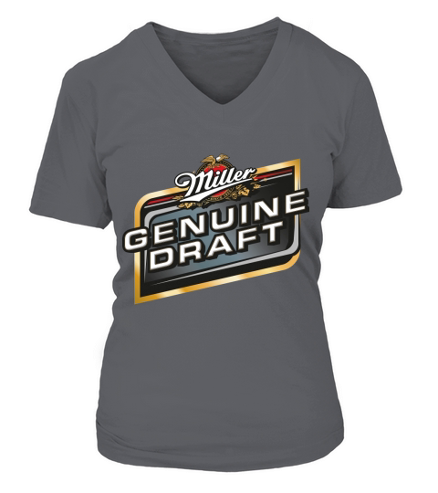 Miller Genuine Draft V-neck T-Shirt Woman
