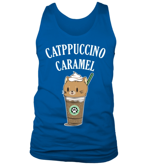 Sweet Cat Lover and Coffee Dinker Catppuccino gift Men's Tank Top