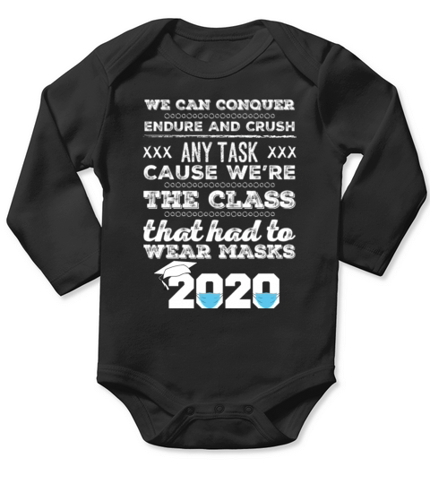 Funny Senior Class Graduate 2020 Quarantine Quote Long Sleeve Baby One-Piece